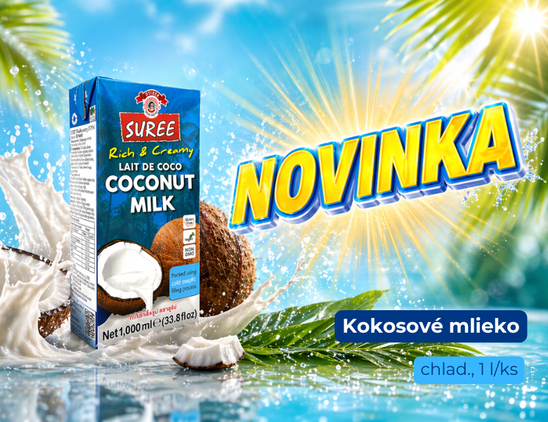 Novinka kokosové mlieko