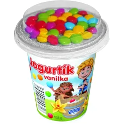 Bobík jogurt vanilkový s lentilkami 110g