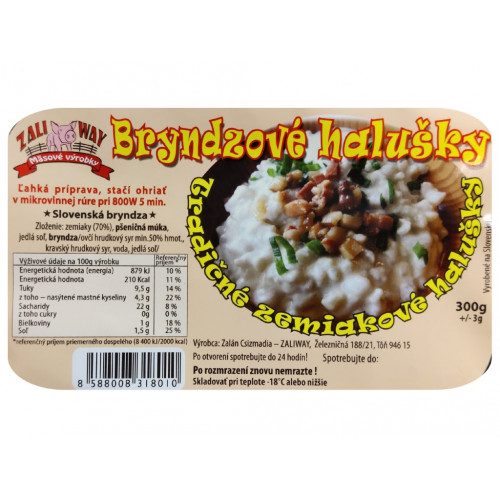 Bryndzové halušky, 300g
