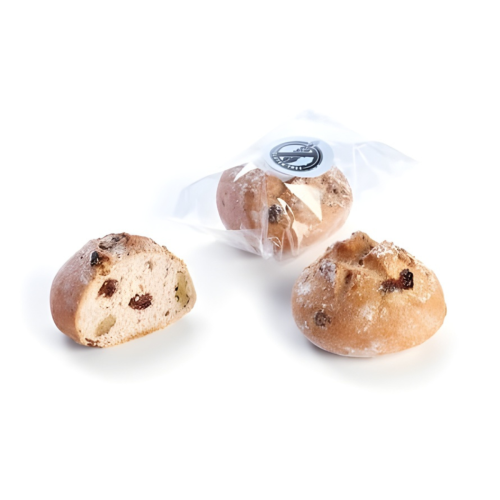 DOPREDAJ Bezlepková žemľa s hrozienkami a orieškami 60g