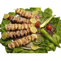 Kurací špíz z pŕs s Koložvár. slaninou 200g