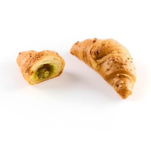 Maslový croissant s pistáciovou náplňou 90g