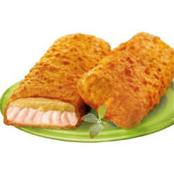 Obaľované losos porcie (s horčicovou omáčkou),  110g
