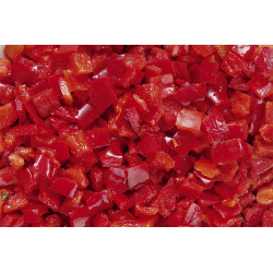 Paprika červená kocky KARTÓN