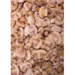 Šampiňóny krájané, plátky 4x2,5kg VF