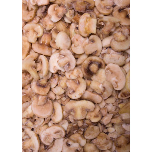 Šampiňóny krájané, plátky 4x2,5kg VF