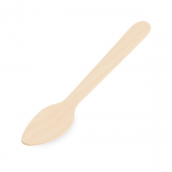 Drevená lyžička hnedá, 11 cm ( 100 ks )