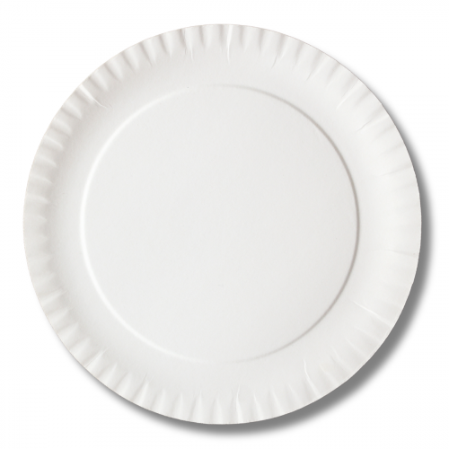 Papierový tanier plytký, nedelený, KRAFT 23cm (100ks)