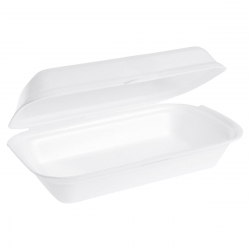Menubox biely 185x133x75mm na hamburger (125ks)XPS
