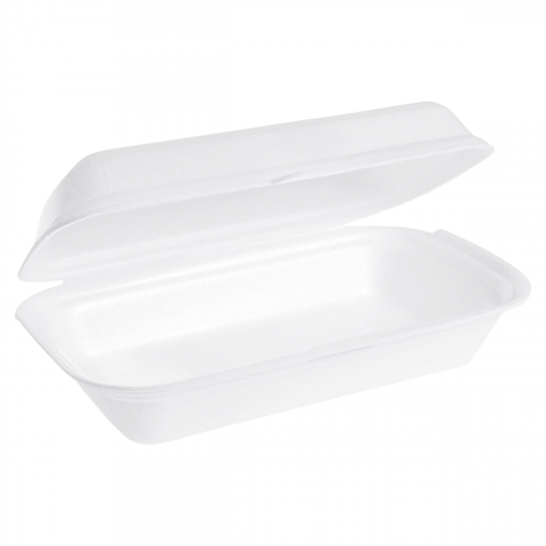 Menubox biely 185x133x75mm na hamburger (125ks)XPS