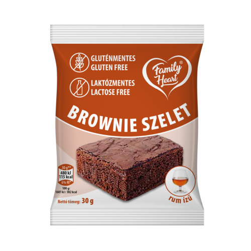 Brownie rez s rumovou príchuťou 30g, bezlepkový a bez laktózy