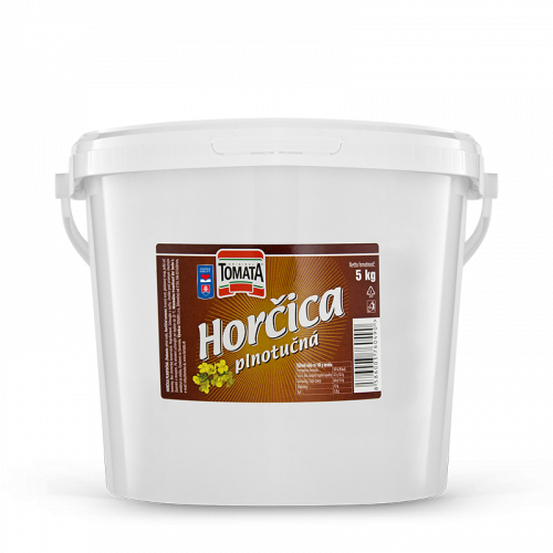 Horčica plnotučná 5 kg Tomata