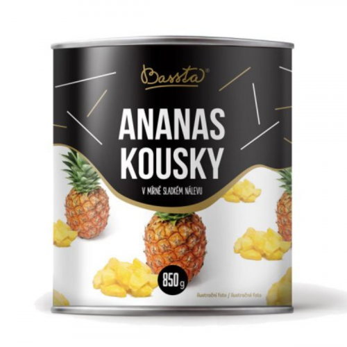 Ananás kúsky, 850g/430g