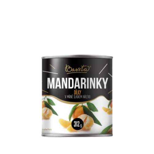 Mandarinky dieliky 312 g PP 175 g, konzerva