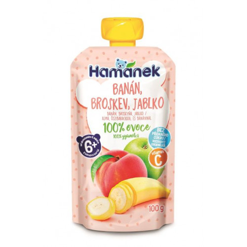 DV Hamánek Broskyňa a banán 100g