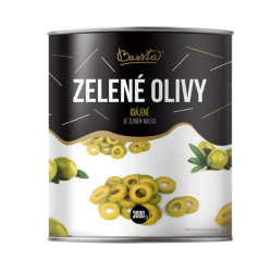 Zelené olivy krájané 3kg/PP 1,56kg