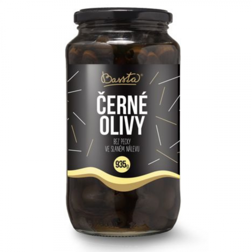 Čierne olivy bez kôstky, 935g/454g