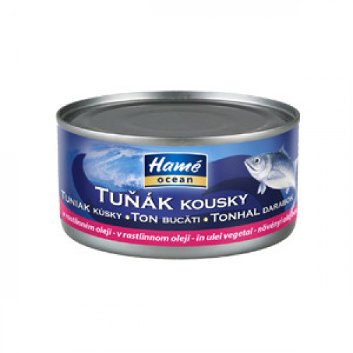 Tuniak kúsky v oleji, 185g