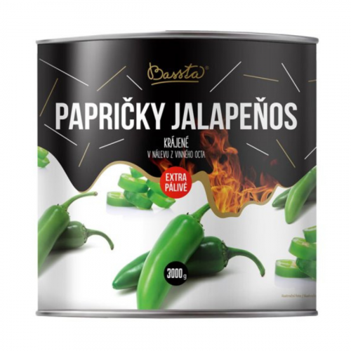 Jalapeno papričky krájané 3000g/1700g