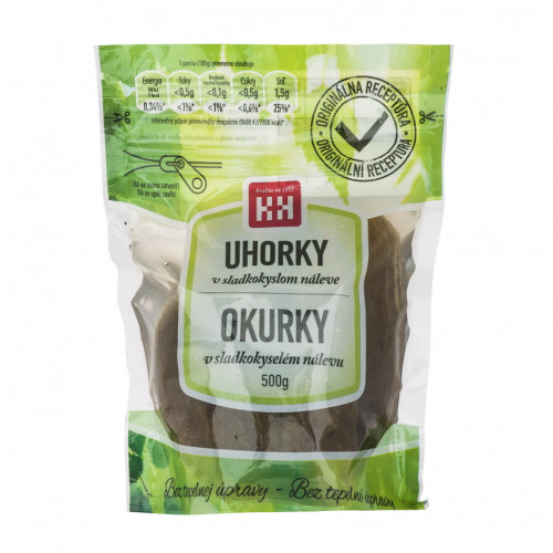 Uhorky lahôdkové  1 l /0,5kg