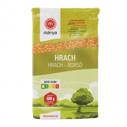 Hrach lúpaný polený žltý, 500g